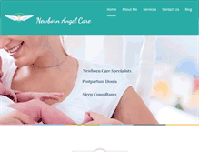 Tablet Screenshot of newbornangelcare.com